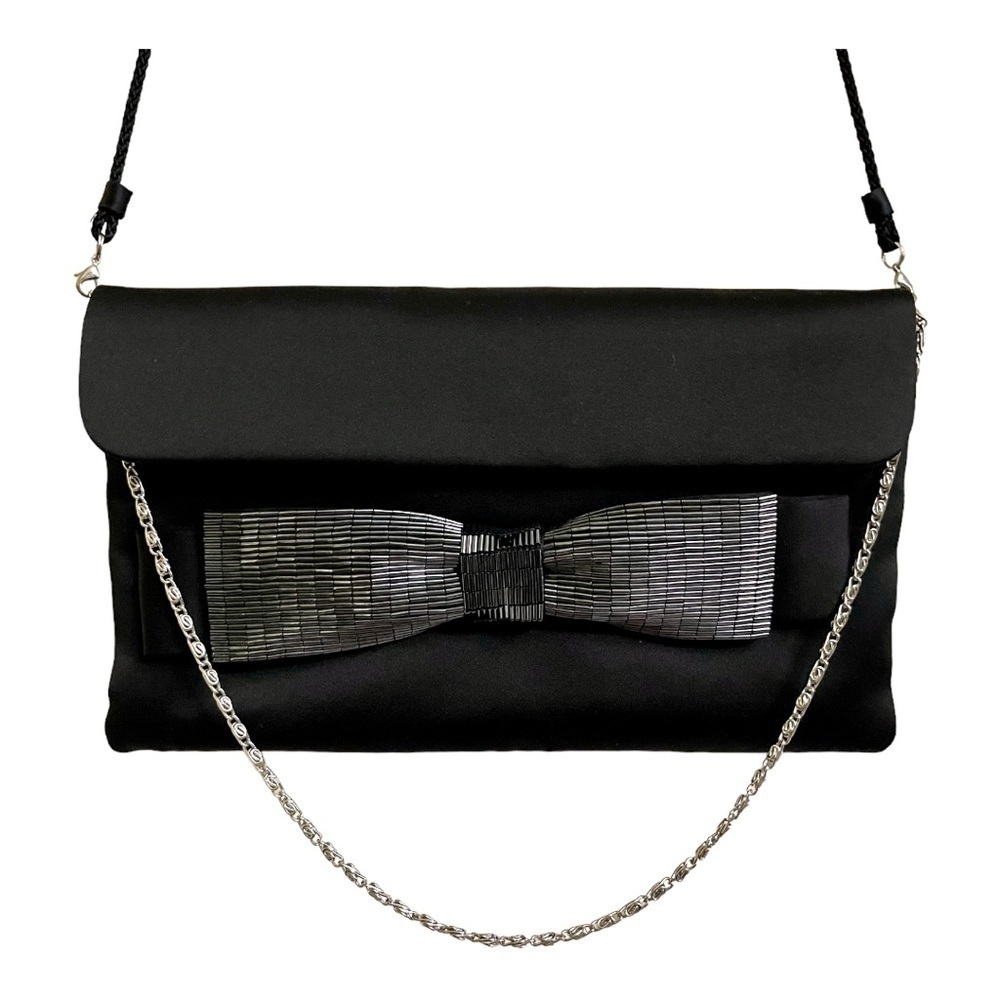 KATE LANDRY, NWOT, SMALL, CHIC, BLACK, CLUTCH OR SHOULDER BAG. 11”W X 6 1/2”H